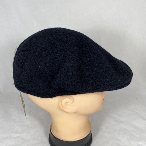 Scala Black Wool Flat Cap - Picture 2 of 9